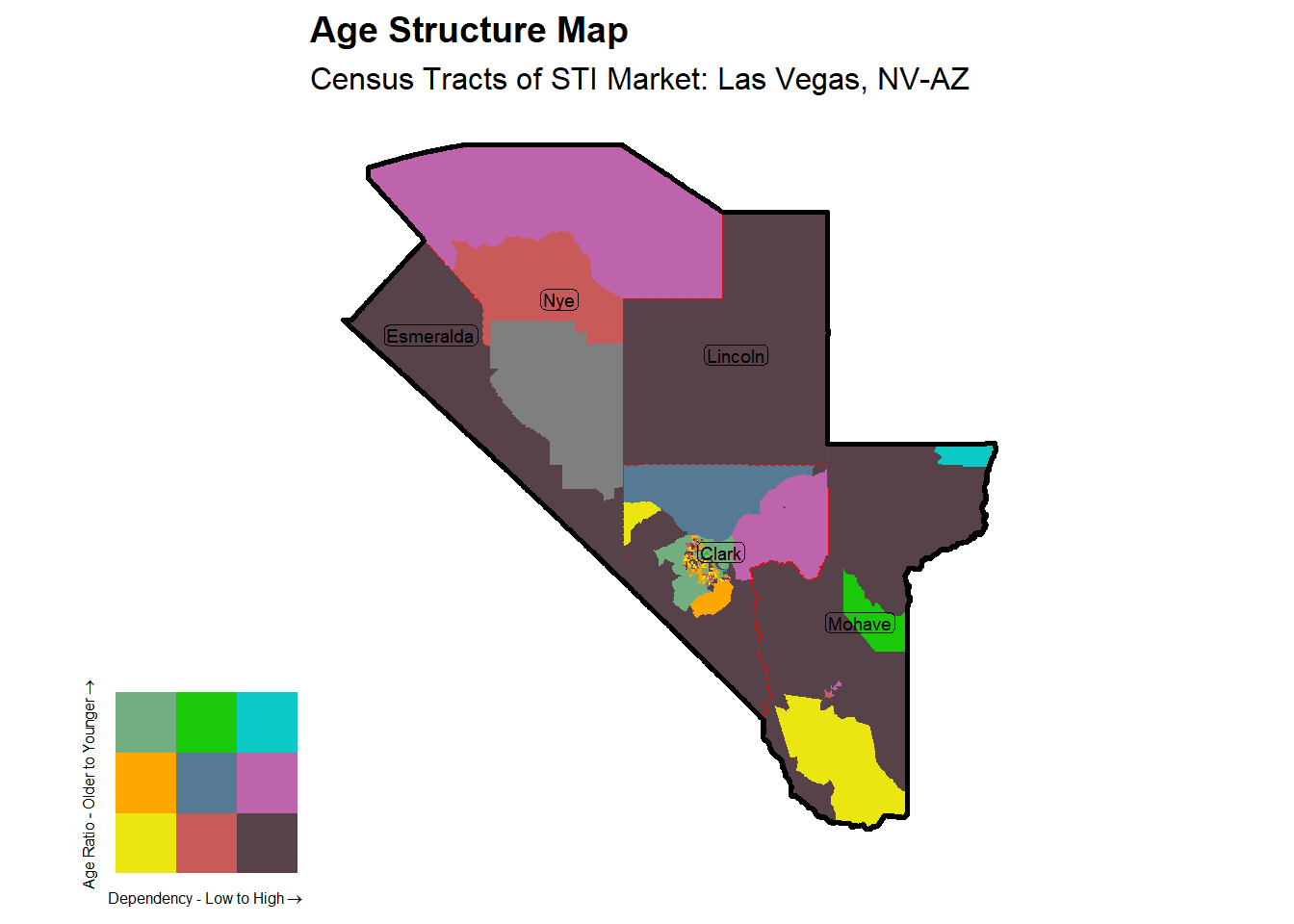 Age Structure Class by Census Tract