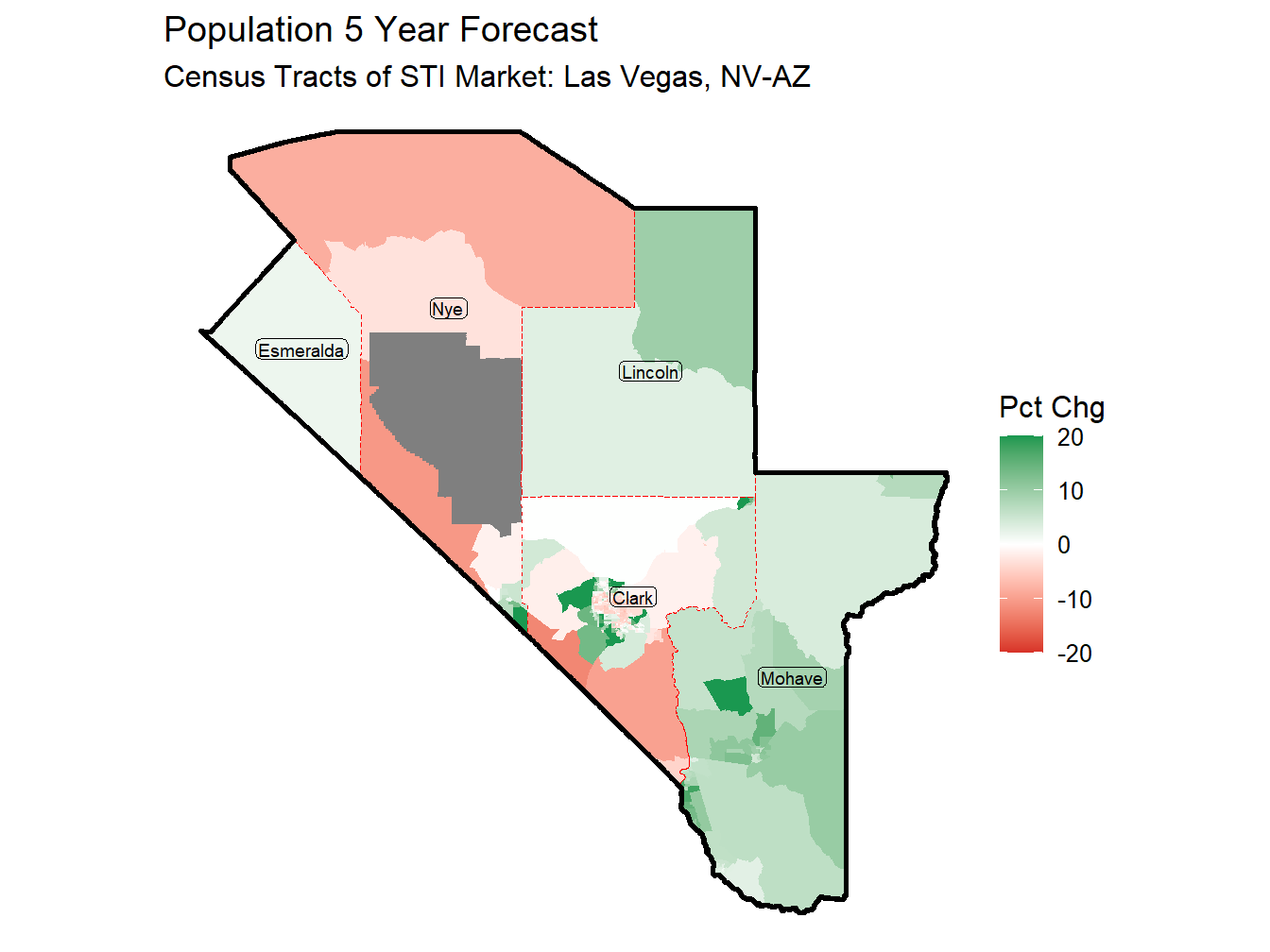 5 Year Percentage Change Thematic