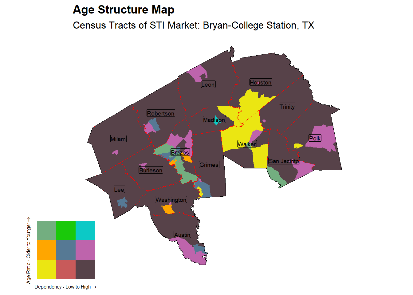 Age Structure Class by Census Tract