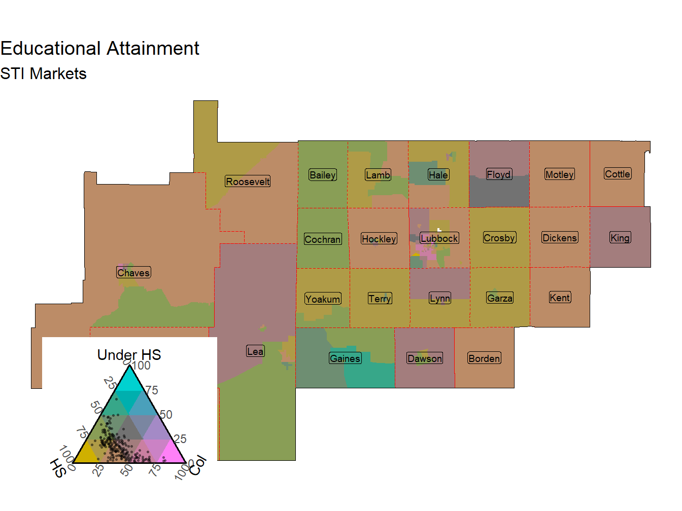 Educational Attainment Tricolor