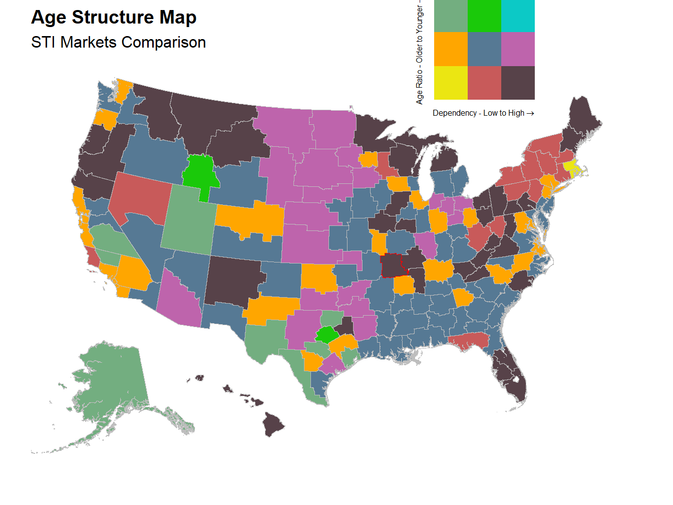 Age Structure Map - STI Markets