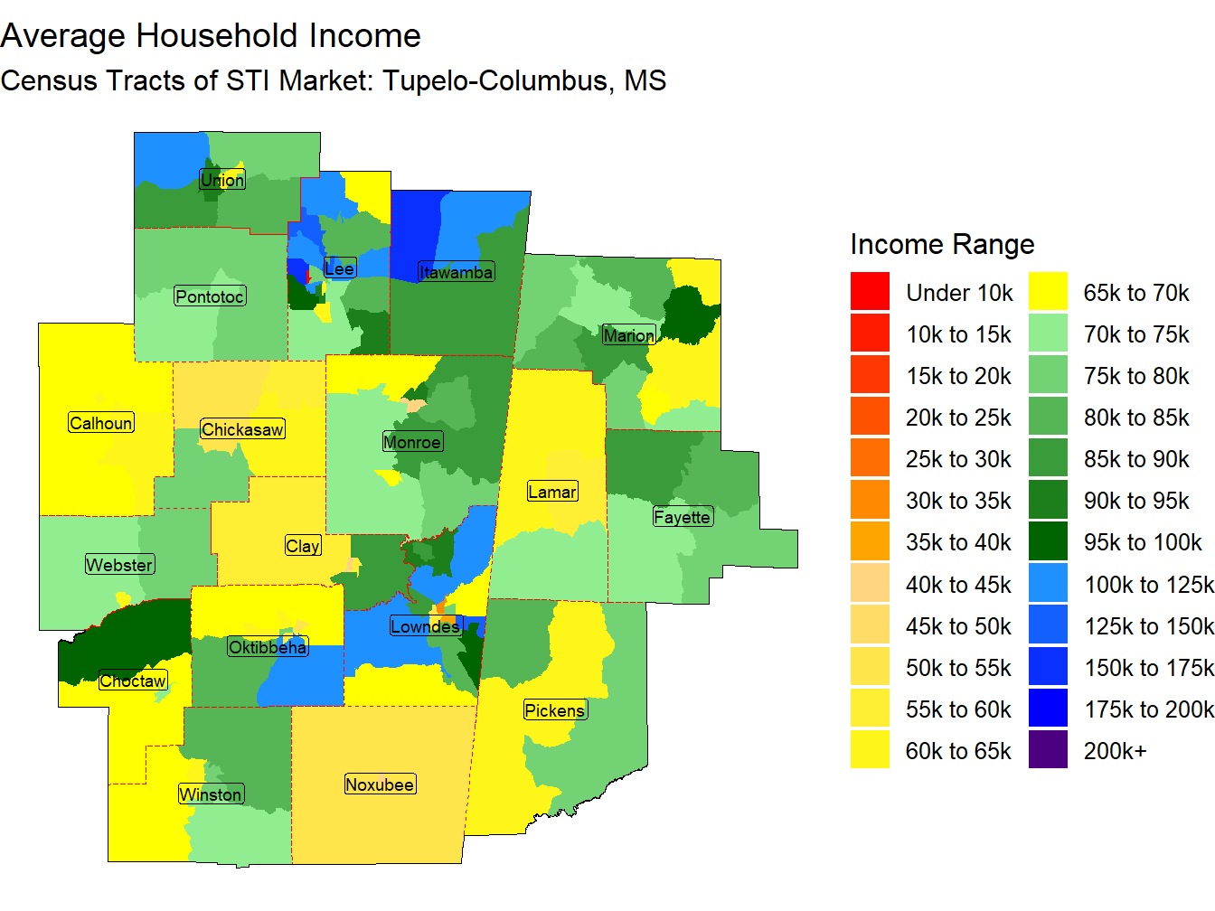 Household Income Thematic