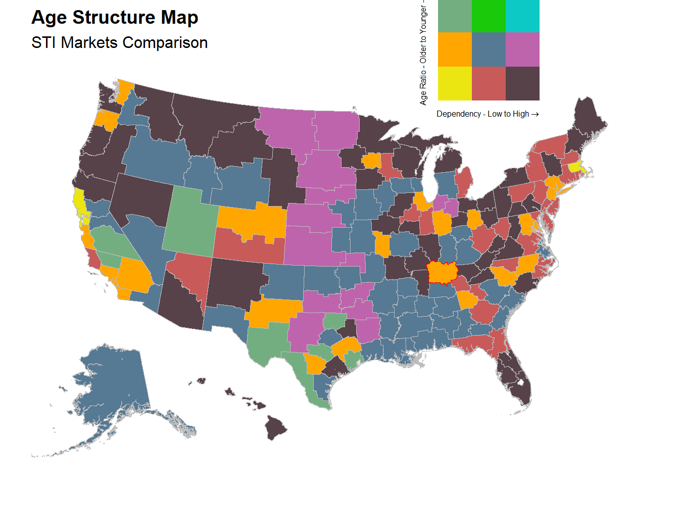 Age Structure Map - STI Markets