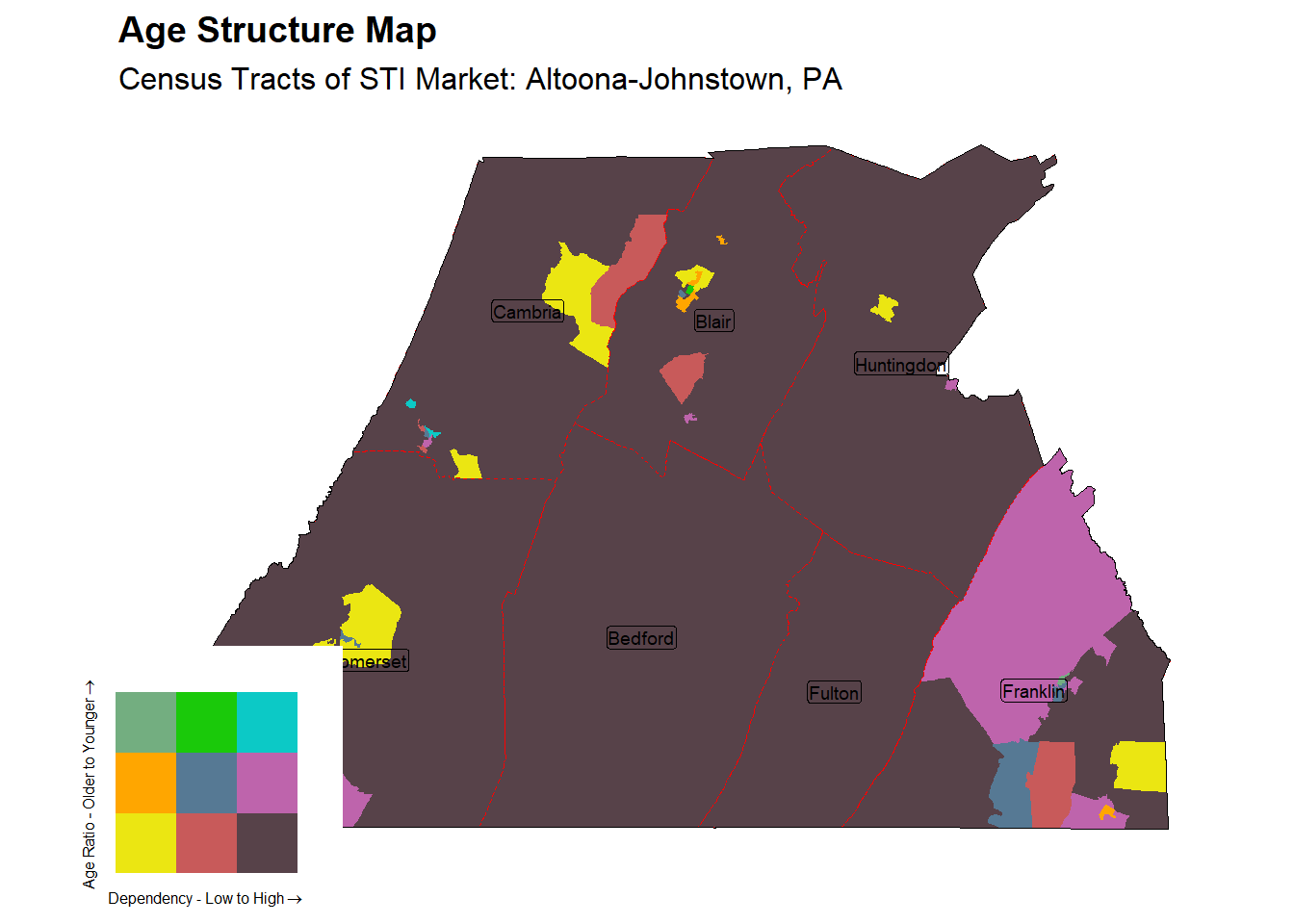 Age Structure Class by Census Tract