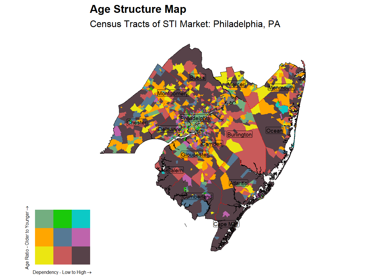 Age Structure Class by Census Tract